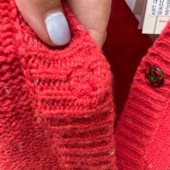 NWT Bruno Manetti Sequined Cardigan Sz. 44 Italian - Picture 9 of 16